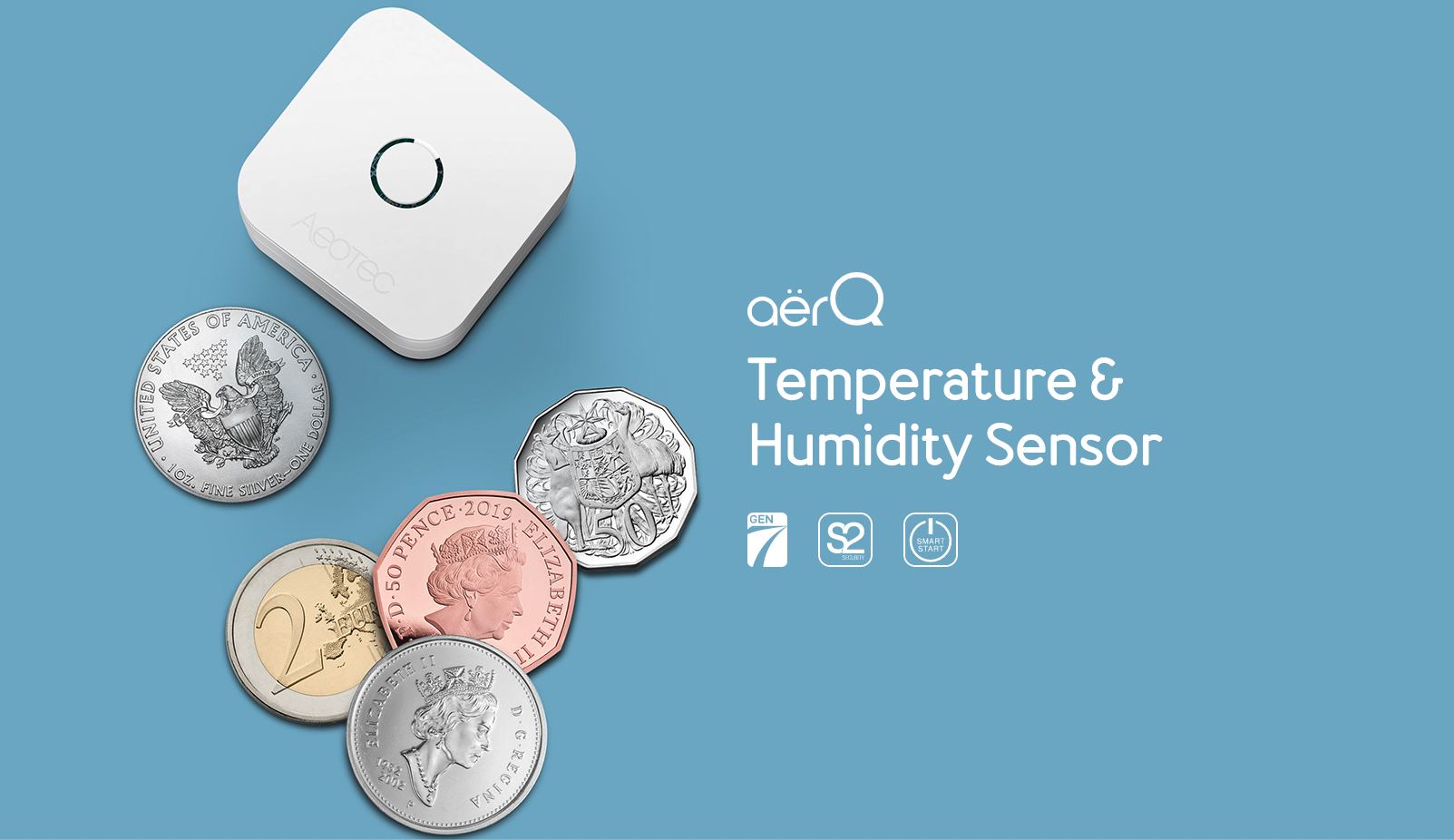 Teplota a vlhkost AërQ aeotec